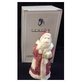 FENTON ART GLASS OLD WORLD SANTA 8in HAND