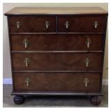 VTG. WILLIAM & MARY STYLE WALNUT CHEST OF DRAWERS