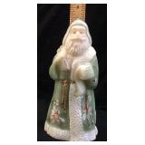 FENTON SATIN GLASS BEJEWELED LTD. SANTA CLAUSE