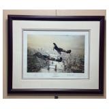 SIGNED ROBERT TAYLOR VICTORY SALUTE PRINT