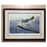 SIGNED FRAMED ROBERT TAYLOR HURRICANE FORCE