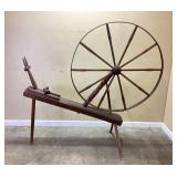 PRIMITIVE COLONIAL SPINNING WHEEL