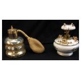 VTG. DEVILBISS PERFUME ATOMIZER & A LADY FAIR