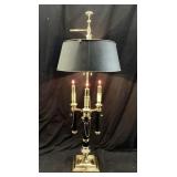 CHAPMAN BOUILLOTTE TRIPLE ARM SOLID BRASS LAMP