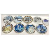 6 ROYAL WINDSOR DECORATIVE PLATE, 1 BRADFORD
