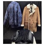 (3) ASSORTED JACKETS, NEW BOOHOO MAN BORG LINED