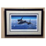 SIGNED FRAMED PHILLIP WEST LIMITED PRINT