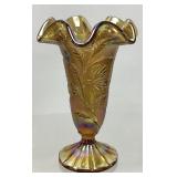 FENTON MARIGOLD IRIDESCENT CARNIVAL GLASS VASE,