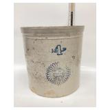 #4 COFFEYVILLE STONEWARE CROCK