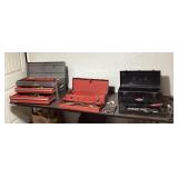 3) TOOL BOXES WITH ASSORTED LOOSE TOOLS