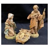 1991 FONTANINA 3 PIECE NATIVITY SCENE, ITALY