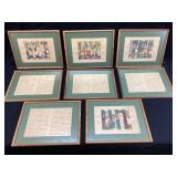 LITTLE RED RIDING HOOD FRAMED ART STORY, 8 PIECE