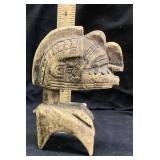 MINI HAND CARVED WOOD BAGA NIMBA SHOULDER MASK,