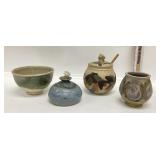 4 PIECE POTTERY