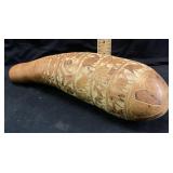 HAND CARVED PERUVIAN FOLK ART GOURD