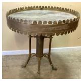 VINTAGE BRASS FRENCH STYLE GUERIDON OR SIDE