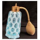 VINTAGE FENTON DeVILBISS BLUE OPALESCENT COIN