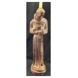 VTG. 26in SOLID WOOD SAINT FRANCIS OF ASSISI