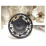 9 VINTAGE OIL LAMPS