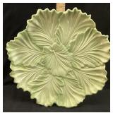MID CENTURY CABBAGE LEAF SERVING DISH, 13in
