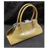HOBO INTERNATIONAL OLIVE GREEN LEATHER KISS-LOCK