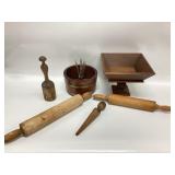VINTAGE WOODEN KITCHENWARE