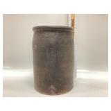 ANTIQUE 19TH CENTURY SALT GLAZED STONEWARE CROCK
