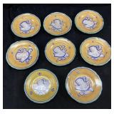 (8) VIETRI SOLIMENE ITALIAN POTTERY DOVE CAS