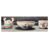 3 GIOVANNI DESIMONE HAND PAINTED POTTERY