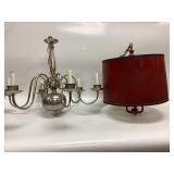 2 CHANDELIER HANGING LAMPS