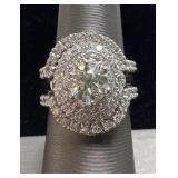 14KT WHITE GOLD & PLATINUM DIAMOND BRIDAL RINGS