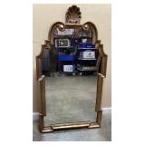 GOLD GILT HOLLYWOOD REGENCY  STYLE MIRROR