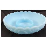 1975-80 FENTON BLUE SATIN WATER LILY