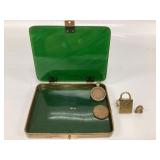ANTIQUE NEPHRITE JADE CIGARETTE CASE, 1941p