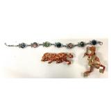 VTG. DESIGNER HATTIE CARNEGIE ENAMEL DRUMMER