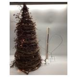 GRAPEVINE TREE WITH LIGHTS, PLANTERS AND