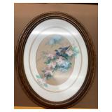 VTG. WATERCOLOR ON SILK BY JOHN CHENG