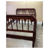 ANTIQUE JENNY LIND SPOOL BED FULL SIZE
