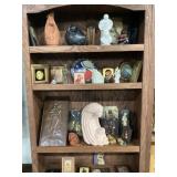 ASSORTED MOTHER & CHILD SCULPTURES, ARTWORK,