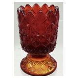 FENTON RUBY AMBERINA DAISY & BUTTON TOOTHPICK