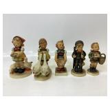5) VINTAGE GOEBEL HUMMELS
