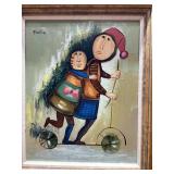 FELIX PAINTING ON WOOD INSPIRED STYLE BY