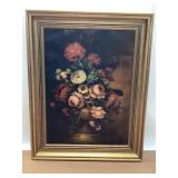 VTG. FLORAL BOUQUET OIL ON CANVAS BY PIERRY 20th