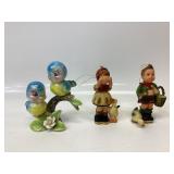 1950ï¿½s NORCREST BLUE BIRDS SITTING ON A BRANCH