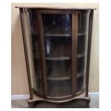 ANTIQUE AMERICAN EMPIRE STYLE CURVED GLASS 3
