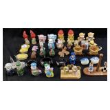 ASSORTED VTG. FIGURAL SALT & PEPPER SHAKER SETS,