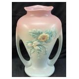 HULL POTTERY DOUBLE HANDLED WILDFLOWER VASE,