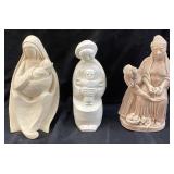 (3)VTG. MOTHER & CHILD SCULPTURES, DEL GAIA,