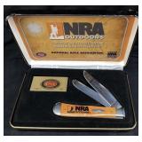 CASE XX NRA OUTDOORS TRAPPER KNIFE IN THE BOX