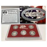 1999 silver quarter proof set